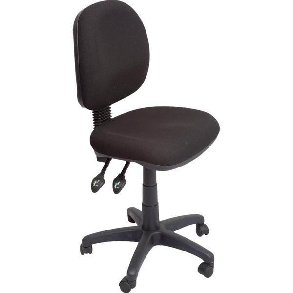 Rapidline Operator Chair Medium Back 3 Lever Sf Black EC070CMBF - SuperOffice