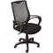 Rapidline Operator Chair Mid Back Black RE100BPVC - SuperOffice
