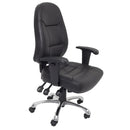 Rapidline PU300 Chair High Back PU Leather Black PU300 - SuperOffice