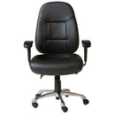 Rapidline PU300 Chair High Back PU Leather Black PU300 - SuperOffice