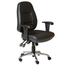 Rapidline PU300 Chair High Back PU Leather Black PU300 - SuperOffice