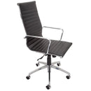 Rapidline PU605H Meeting Executive Chair High Back PU Leather Black PU605H - SuperOffice
