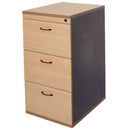 Rapidline Rapid Worker Filing Cabinet 3 Drawer Beech & Ironstone C3FC - SuperOffice