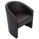 Rapidline Single Seater Space Tub Chair PU Leather Black SPTUB1 - SuperOffice