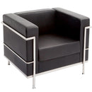 Rapidline Space Single Lounge PU Leather Black SPACE1 - SuperOffice