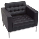 Rapidline Venus 1 Seater Sofa PU Leather Black VENUS1 - SuperOffice