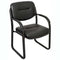 Rapidline Visitor Chair Sled Base Chair With Arms Pu Black VSB600BPU - SuperOffice