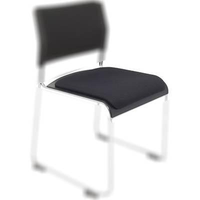 Rapidline Wimbledon Visitors Chair Seat Cushion Black WSPBLBK - SuperOffice
