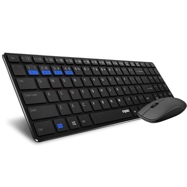 Rapoo 9300M Wireless Keyboard And Mouse Combo Black 9300M - SuperOffice