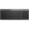 Rapoo K2600 Wireless Touch Keyboard Black K2600-GREY - SuperOffice