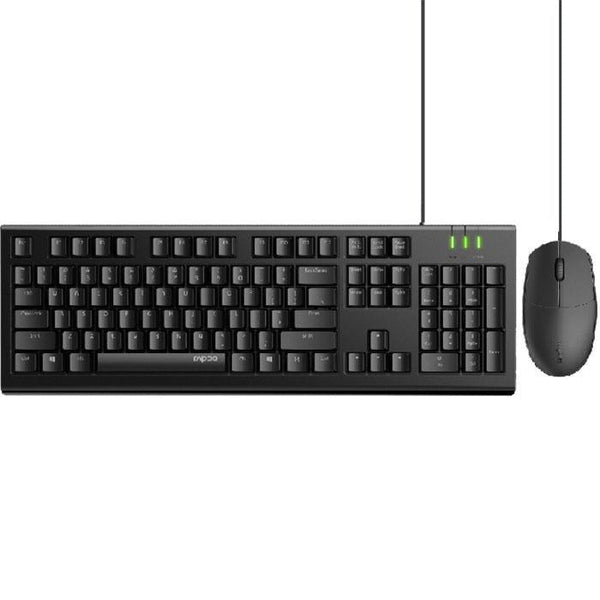 Rapoo X120Pro Wired Keyboard And Mouse Combo Black X120-PRO - SuperOffice