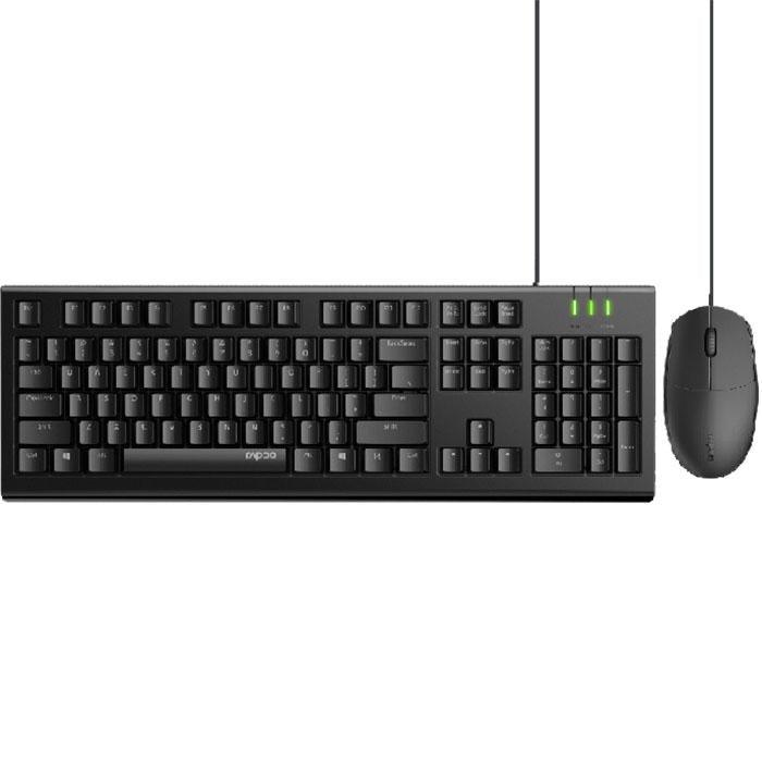 Rapoo X120Pro Wired Keyboard And Mouse Combo Black X120-PRO - SuperOffice