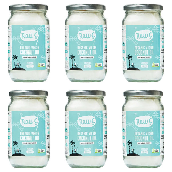 Raw C Organic Virgin Coconut Oil 330mL 6 Pack Bulk CO330V6 - SuperOffice