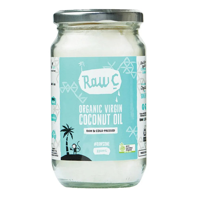 Raw C Organic Virgin Coconut Oil 330mL 6 Pack Bulk CO330V6 - SuperOffice