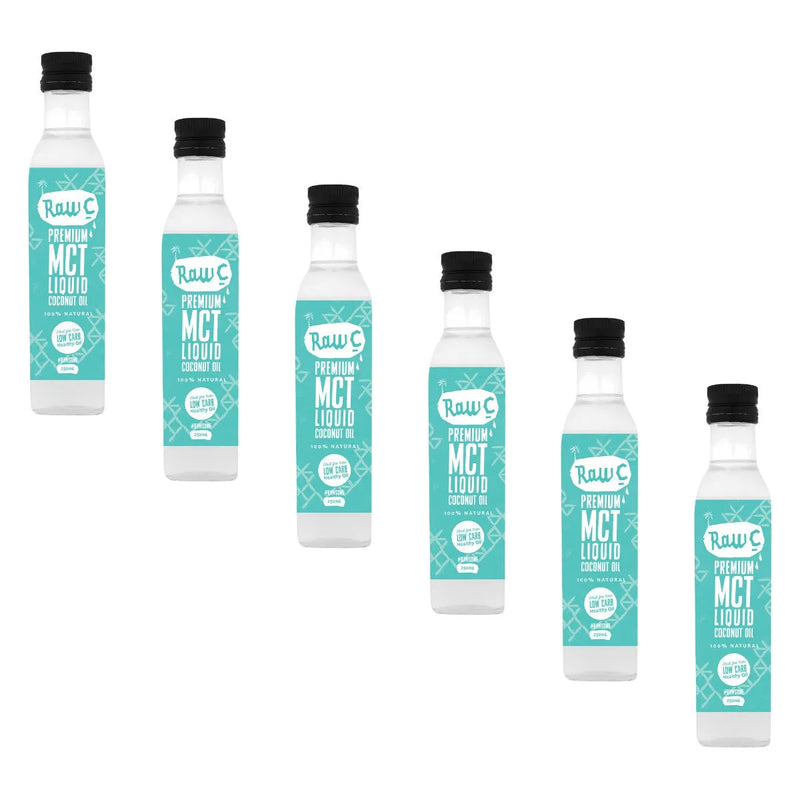 Raw C Premium MCT Liquid Coconut Oil 250ml 6 Pack Bulk LCO250P6 - SuperOffice