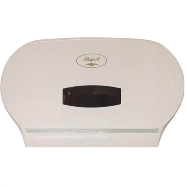 Regal DJRT-DPSW Jumbo Toilet Double Roll Dispenser ABS Plastic White DJRT-DPSW - SuperOffice