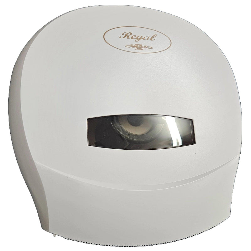 Regal JRT-DPSW Jumbo Toilet Single Roll Dispenser ABS Plastic White JRT-DPSW - SuperOffice