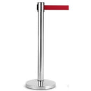 Retracta Q Chrome Pole And Red Belt 2M VQ2442R - SuperOffice