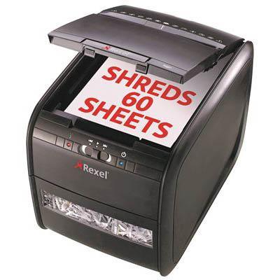 Rexel Auto+60X Shredder Stack And Shred Cross Cut 60 Sheet 2103060AU - SuperOffice