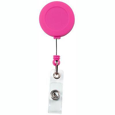 Rexel Badge Reel Soft Touch Pink 9855009 - SuperOffice