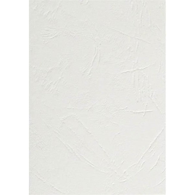 Rexel Binding Cover Leathergrain 300GSM A4 White Pack 100 49500 - SuperOffice