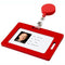 Rexel Card Holder Soft Touch Red 9856003 - SuperOffice