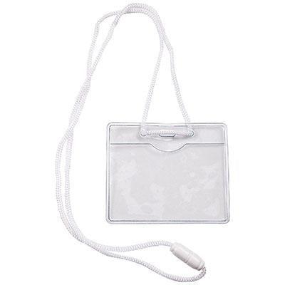 Rexel Cardholder With Lanyard Clear Pack 10 90053 - SuperOffice