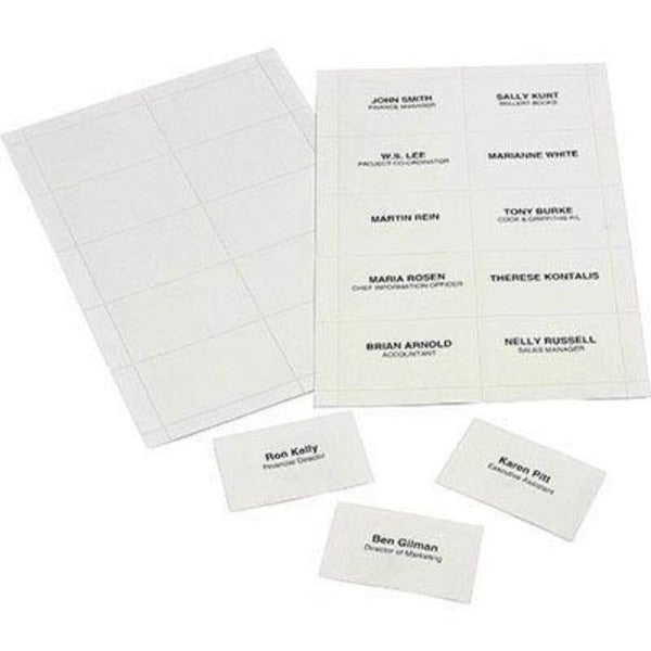 Rexel Convention Card Holder Inserts Paper Pack 250 90055 - SuperOffice