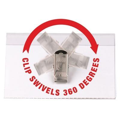 Rexel Convention Card Holder Pin And Clip Pack 10 90050S - SuperOffice