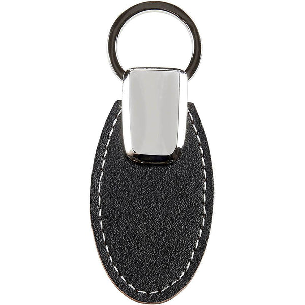 Rexel ID Oval Shape Key Ring PU Leatherette Oval Black 22501 - SuperOffice