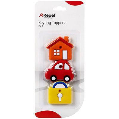 Rexel Key Toppers Design Assorted Pack 3 22799 - SuperOffice