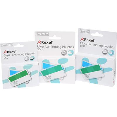 Rexel Laminating Pouch Business Card 180 Micron 63 X 98Mm Clear Pack 50 41610 - SuperOffice