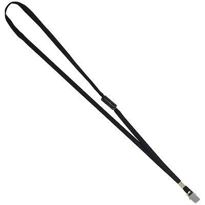 Rexel Lanyard Flat Style With Safety Breakaway Alligator Clip Black Pack 10 Hangsell 9812202 - SuperOffice