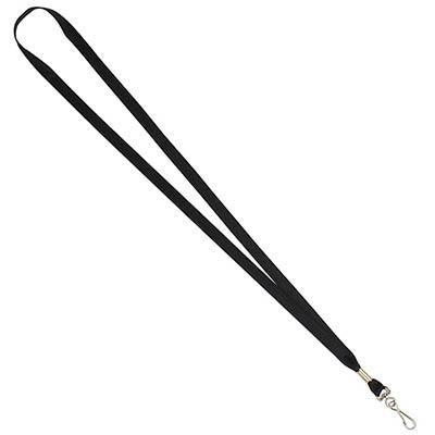 Rexel Lanyard Flat With Swivel Clip Black Pack 10 9805002 - SuperOffice