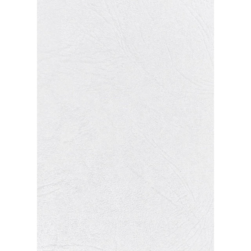 Rexel Leathergrain Covers 250GSM White Pack 100 50335 - SuperOffice