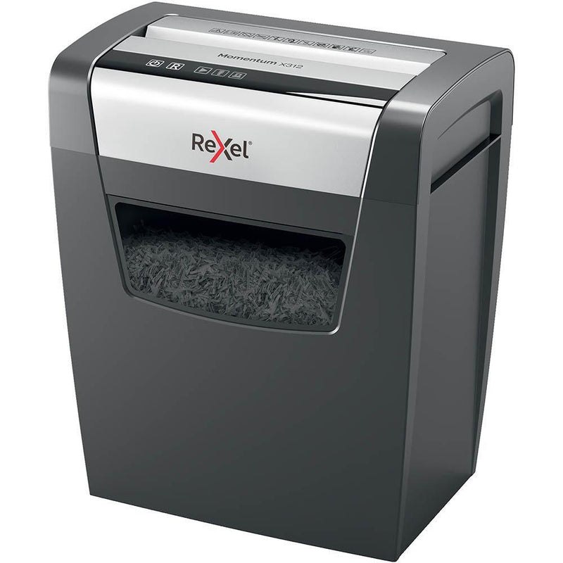 Rexel Momentum X312 Manual Feed Cross Cut Shredder 2104572AU - SuperOffice