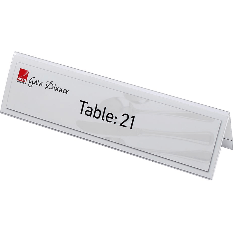 Rexel Name Plates Large 210x59mm Pack 25 Inserts Included 90036 - SuperOffice