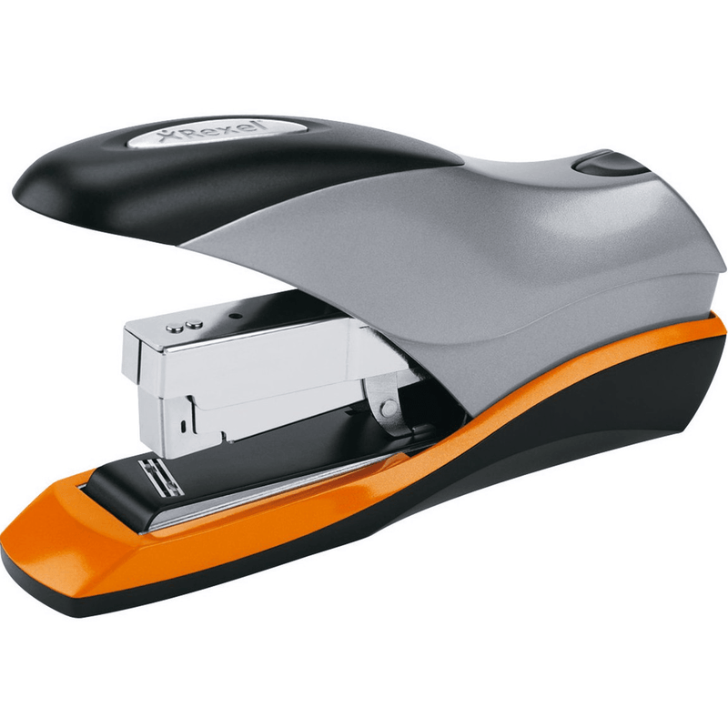 Rexel Optima Low Force Full Strip Stapler 70 Sheet Orange/Silver 2102359 - SuperOffice