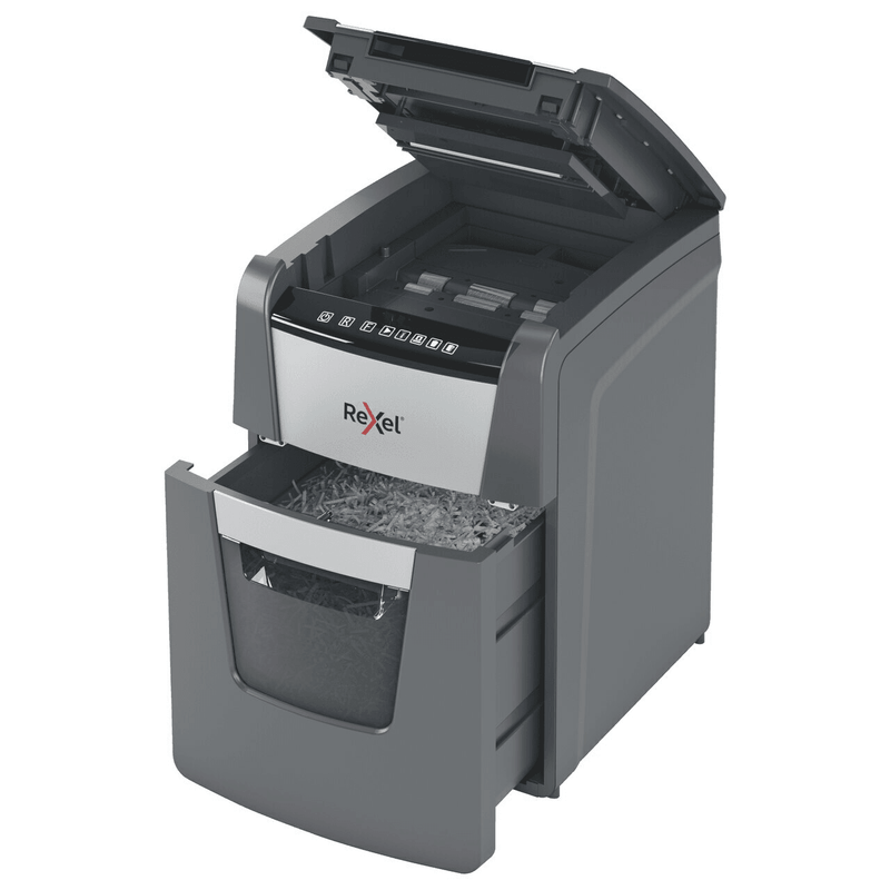 Rexel Optimum Autofeed+ 100x Automatic Cross Cut Paper Shredder 2020100XAU - SuperOffice