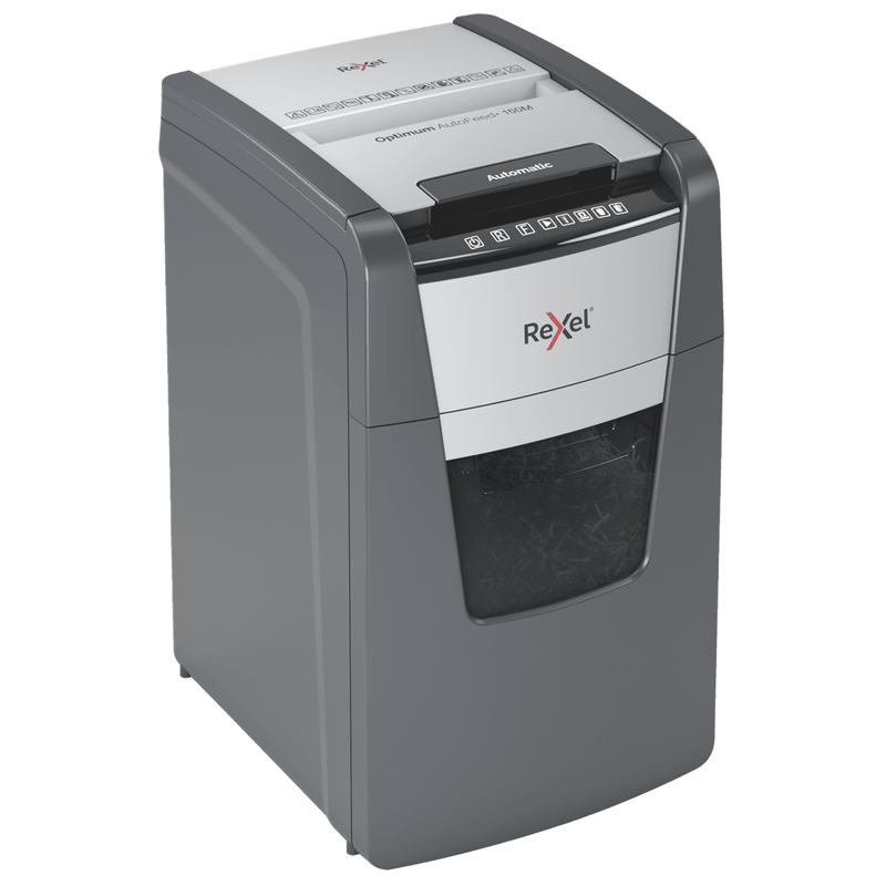 Rexel Optimum Autofeed+ 150M Automatic Micro Cut Paper Shredder 2020150MAU - SuperOffice
