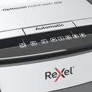 Rexel Optimum Autofeed+ 50x Automatic Cross Cut Paper Shredder 2020050XAU - SuperOffice