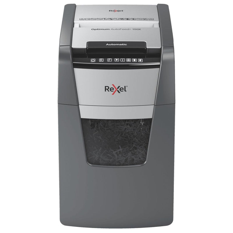 Rexel Optimum Autofeed Shredder 150X Cross Cut Paper Shredder 2020150XAU - SuperOffice