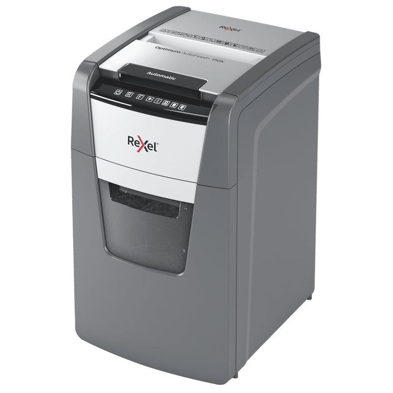 Rexel Optimum Autofeed Shredder 150X Cross Cut Paper Shredder 2020150XAU - SuperOffice