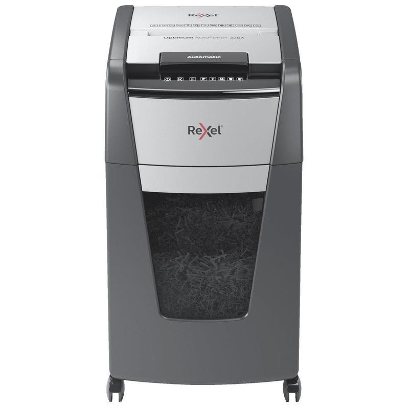 Rexel Optimum Paper Shredder Autofeed 225X Automatic Cross Cut 2020225XAU - SuperOffice