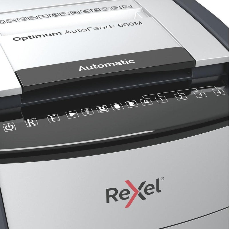 Rexel Optimum Paper Shredder Autofeed 600M Automatic Micro Cut 2020600MAU - SuperOffice