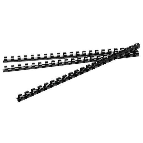 Rexel Plastic Binding Comb Round 21 Loop 50mm A4 Black Box 50 45605 - SuperOffice
