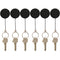 Rexel Retractable Key Holder Heavy Duty With Key Ring Hangsell 6 Pack 9800402 (6 Pack) - SuperOffice