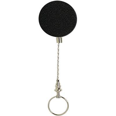 Rexel Retractable Key Holder Metal With Keyring And Chain Black 9800602 - SuperOffice