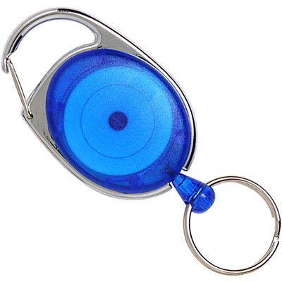 Rexel Retractable Key Holder Snap Lock Blue 9806001 - SuperOffice