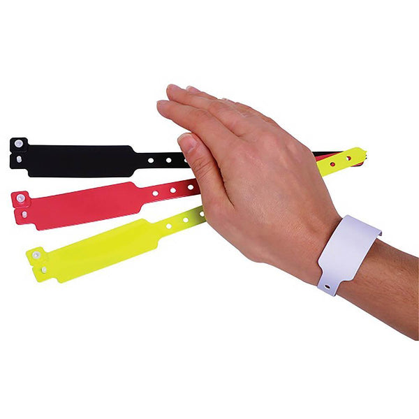 Rexel Wristbands Fluoro Assorted Colours Pack 10 9871099 - SuperOffice